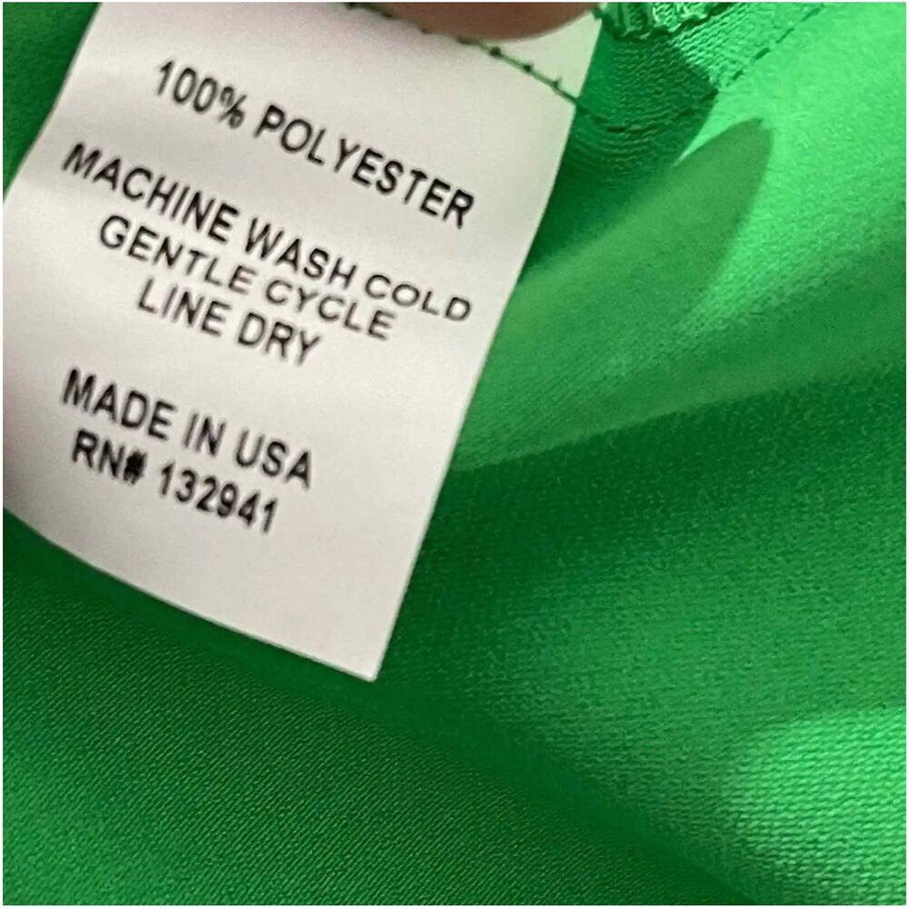Amanda Uprichard Gilda Gown One-Shoulder Silhouette in Green Women's Size M NWOT - Picture 9 of 11